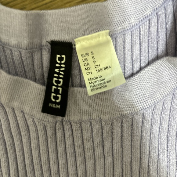 H&M Purple Ribbed Tank Top - Picture 2 of 2
